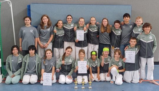 Erfolgreiche Nürtinger Judoka beim Landesfinale von Jugend trainiert für Olympia